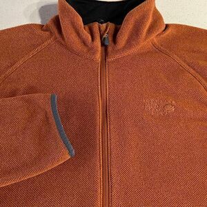Mountain Hardwear Burnt Orange 1/4 Zip Sweatshirt Sweater Mens XL